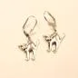 Preview: Ohrringe Helloween Katze versilbert - ohrringe modeschmuck versibert katze helloween