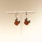 Preview: Ohrringe als Hänger Rentier Kopf braun