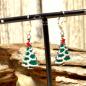 Preview: Ohrringe als Hänger Weihnachtsbaum grün