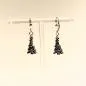Preview: Ohrringe Baum Weihnachten versilbert - ohrringe modeschmuck versilbert weihnachten baum klein