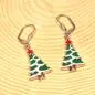 Preview: Ohrringe Weihnachten versilbert Baum grün - ohrringe modeschmuck versilbert weihnachten baum
