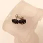 Preview: Kleine Katzen Ohrstecker Versilbert – Mini Katzenkopf Ohrringe Schwarz - ohrstecker ohrringe modeschmuck schwarz katze versilbert
