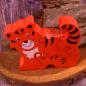 Preview: Holz Tiger mit Baby