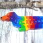 Preview: 3D Dackel ein Puzzle mit Zahlen