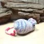 Preview: Rechenmaus blau lila gestreift mit 20 Perlen