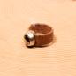 Preview: Kork-Ring Hellbraun mit Preciosa Kristall – Damenring