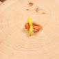 Preview: Kinderring Filz-Blume Gelb – Fröhlicher Fingerring für Mädchen