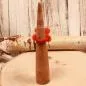 Preview: Kinderring Filz-Blume Orange-Rot – Farbenfroher Fingerring Handmade - ring kinder damen filz orange rot einheitsgroesse