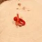 Preview: Kinderring Filz-Blume Orange-Rot – Farbenfroher Fingerring Handmade - ring kinder damen filz orange rot einheitsgroesse