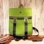 Preview: Rucksack Filz grün Metallschnallen - rucksack filz gruen schnallen handtasche klein