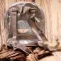 Preview: Rucksack Kinder silber glitzer Schimmer PVC abwaschbar - rucksack kinder silber pvc polyester glaenzend
