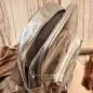 Preview: Rucksack Kinder silber glitzer Schimmer PVC abwaschbar - rucksack kinder silber pvc polyester glaenzend