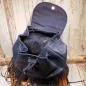 Preview: Rucksack Boho Leder blau Fransen - rucksack leder dunkelblau fransen stabil druckknopf