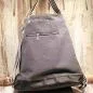 Preview: Rucksack oder Handtasche grau Pailletten in der Form eines Ankers - rucksack stoff pailletten anker grau umhaengetasche