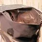 Preview: Rucksack oder Handtasche grau Pailletten in der Form eines Ankers - rucksack stoff pailletten anker grau umhaengetasche