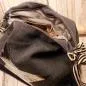 Preview: Rucksack oder Handtasche grau Pailletten in der Form eines Sterns - rucksack stoff pailletten stern grau umhaengetasche