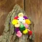 Preview: Schlüsselanhänger gehäkelte bunte Blume - schluesselanhaenger blume gehaekelt bunt