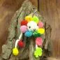 Preview: Schlüsselanhänger gehäkelte bunte Blume - schluesselanhaenger blume gehaekelt bunt