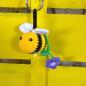Mobile Preview: Schlüsselanhänger gehäkelte Biene lila