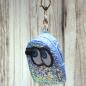 Preview: Utensilientasche Stoff Glitzer Blau mit Reißverschluss und 17cm Schlüsselring Preview: Utensilientasche Stoff Glitzer Blau mit Reißverschluss und 17cm Schlüsselring