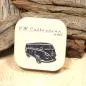 Preview: VW T1 Bus Schlüsselanhänger / Taschenbaumler rot - schluesselanhaenger vw t1 bus geschenkbox blech