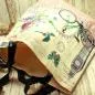Preview: Shoppertasche gross Kunstleder mit Fahradmotiv rosa - shopper tasche gross kunstleder fahrrad rosa creme blumen