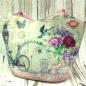 Preview: Grosse Shopper Tasche mit bunten Blumen