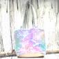 Preview: Shoppertasche klein Pailletten rosa, lila, blau schimmernd