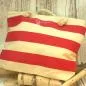Preview: rot gestreifte Strandtasche