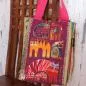 Preview: Große farbenfrohe Shopping Tasche - shopper tasche gross katzendesign pink