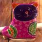 Mobile Preview: Spardose Katze pink für Kinder aus Kunstleder