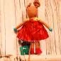 Preview: Stofftier Maus mit Kleid