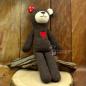 Preview: gestrickter Bär in braun mit Spitzohren Preview: gestrickter Bär in braun mit Spitzohren