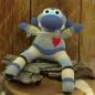 Preview: Blau - grau- beige gestreifter Sockenaffe