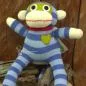Preview: Stofftier Affe aus bunten Socken