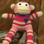 Preview: Stofftier Affe aus bunten Socken Preview: Stofftier Affe aus bunten Socken