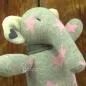 Preview: Kuscheltier Sockenelefant mit rosa Sternen