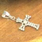 Preview: Strass Kreuz als Kettenanhänger
