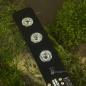 Preview: Vielseitig rockiges Nieten Wildleder-Optik Armband im Glitzerstil
