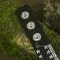 Preview: Rock-Gotik Stil Wildleder-Optik Armband mit Straß und Stern Nieten versetzt - strassarband farbig schwarz stern nieten1