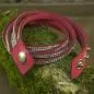 Preview: Wildleder-Optik Armband Strass - strassarmband pink2