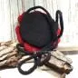 Preview: Umhängetasche filz Form einer Blume rot - umhaengetasche filz blume rot handtasche handmade unikat