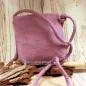 Preview: Umhängetasche filz lila Blume - umhaengetasche filz lila blume handtasche handmade unikat