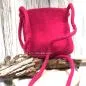 Preview: Umhängetasche filz pink Peace Zeichen - umhaengetasche filz pink peace zeichen handtasche handmade unikat