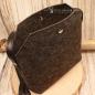 Preview: Filz Handtasche Dunkelgrau – Moderne Schultertasche mit Leder
