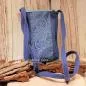 Preview: Umhängetasche Filz klein 1 Fach blau - umhaengetasche handtasche klein blau filz 1fach reissverschluss
