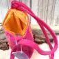 Preview: Umhängetasche Filz klein 1 Fach pink - umhaengetasche handtasche klein pink filz 1fach reissverschluss