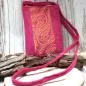 Preview: Umhängetasche Filz klein 1 Fach pink - umhaengetasche handtasche klein pink filz 1fach reissverschluss
