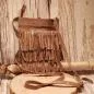 Preview: Mini Handtasche Wildleder Braun – Boho Fransen Umhängetasche - umhaengetasche handtasche leder fransen braun klein