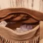 Preview: Mini Handtasche Wildleder Braun – Boho Fransen Umhängetasche - umhaengetasche handtasche leder fransen braun klein